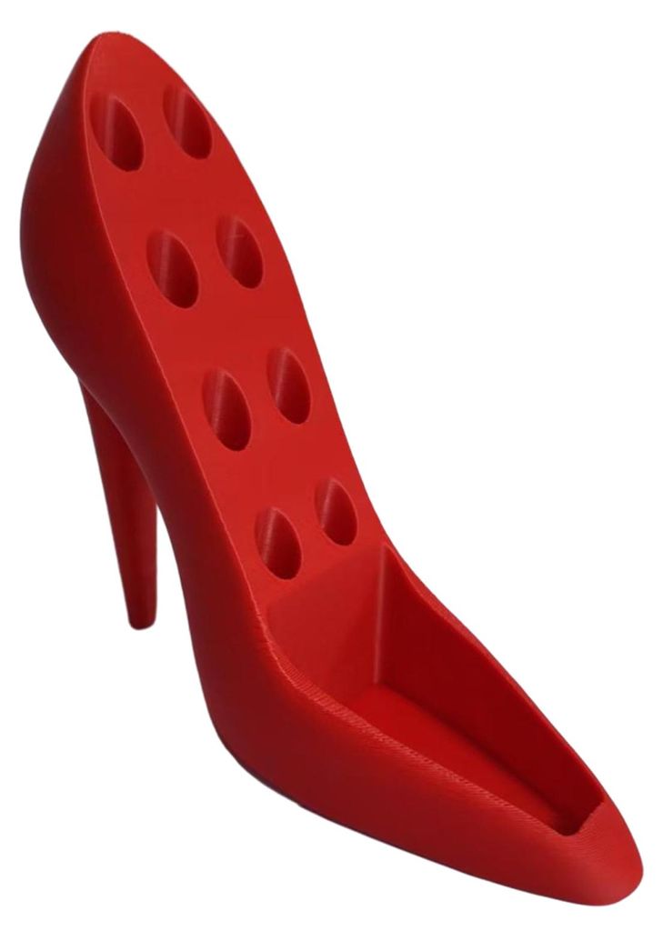 Dekorative Aufbewahrungsbox in Form eines High Heels, wissenschaftlicher Organizer mit Trennwand, wiederverwendbarer Behälter für Schminkpinsel f...