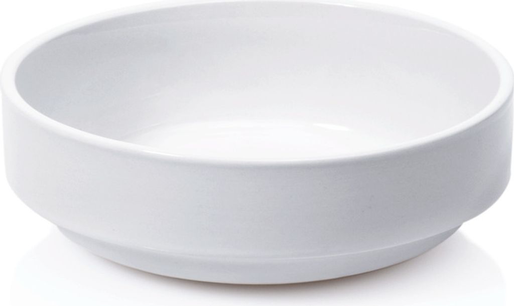4x Schale 1 l weiß, Porzellan