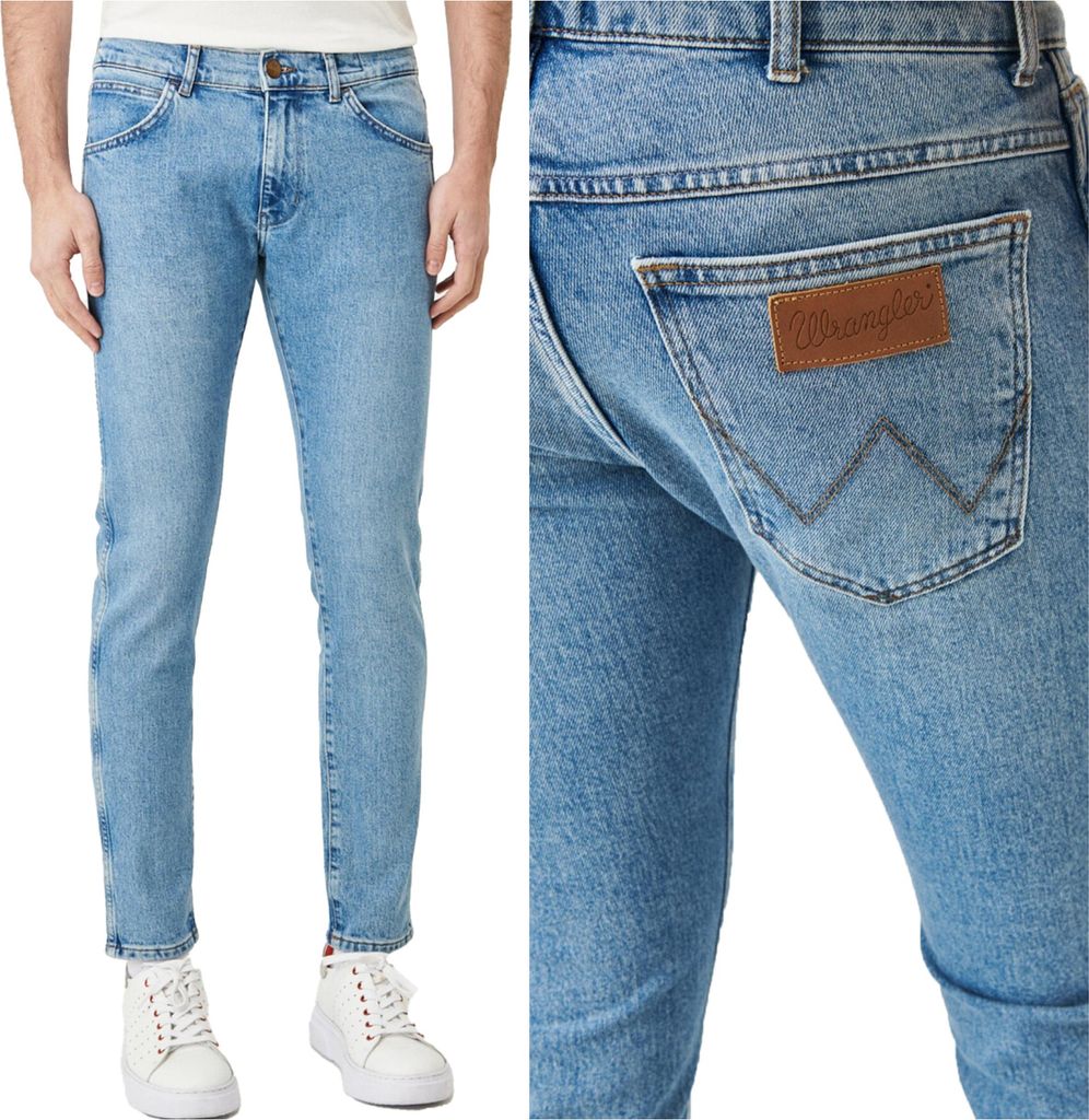 WRANGLER, Herren Jeanshosen, Skinny fit, BRYSON, W30 L34, Blau, Jeans, baggyjeans, buggy