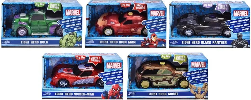 Voiture miniature 1:32 Jada Light Hero - Jouet de collection métal