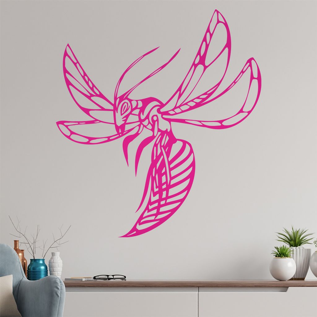 Killer Insekt Wandtattoo in 6 Größen - Wandaufkleber Wall Sticker - Dekoration, Küche, Wohnzimmer, Schlafzimmer, Badezimmer