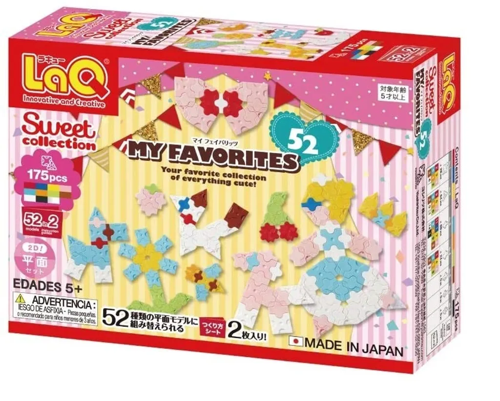 Kit LaQ Sweet Collection Mes Favoris 165 Pièces pour Créations 2D et 3D