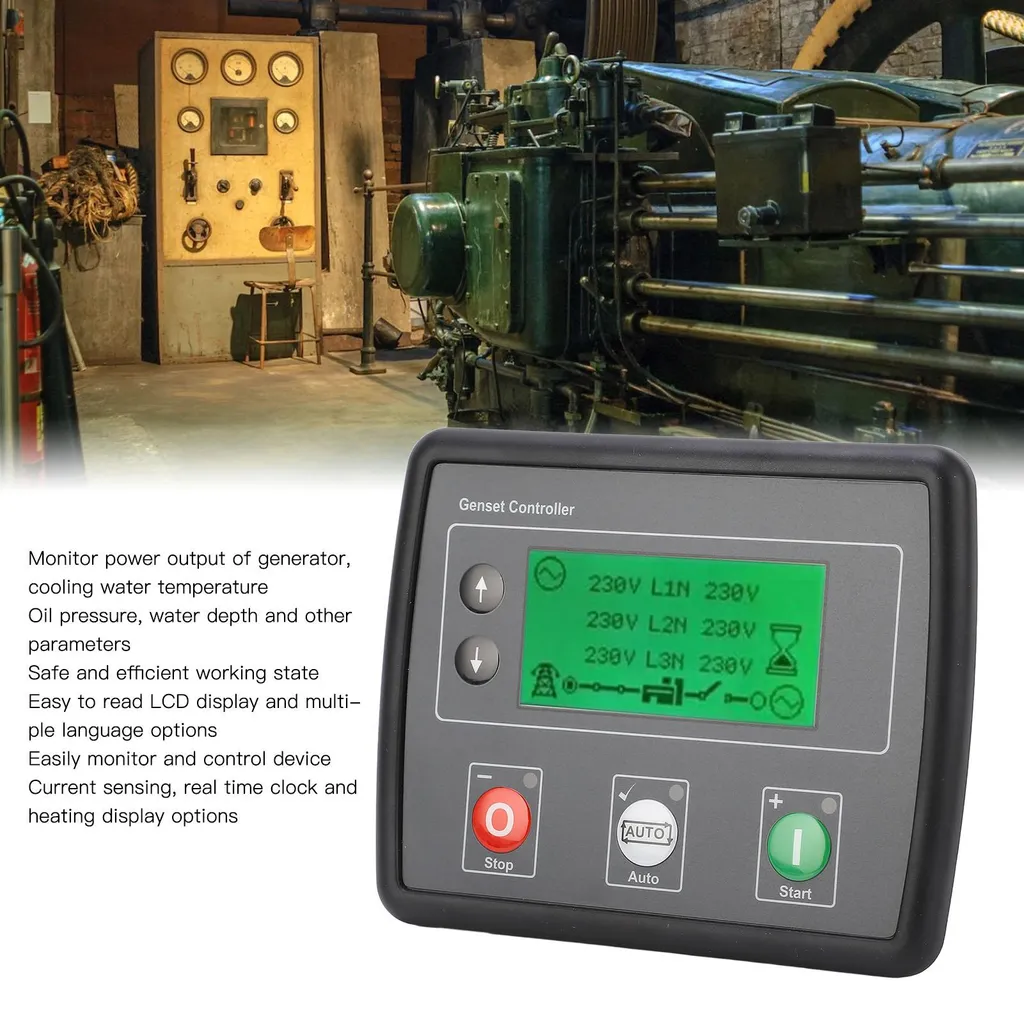 Commande de groupe électrogène triphasé 600V avec écran LCD intégré - 17