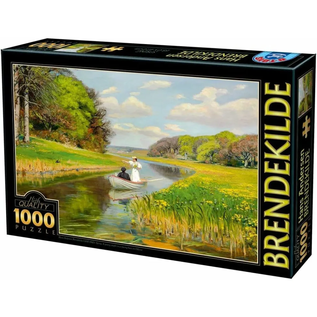 Puzzle 1000 Pièces Aviron de Printemps - Grand Casse-tête de Paysage Nature