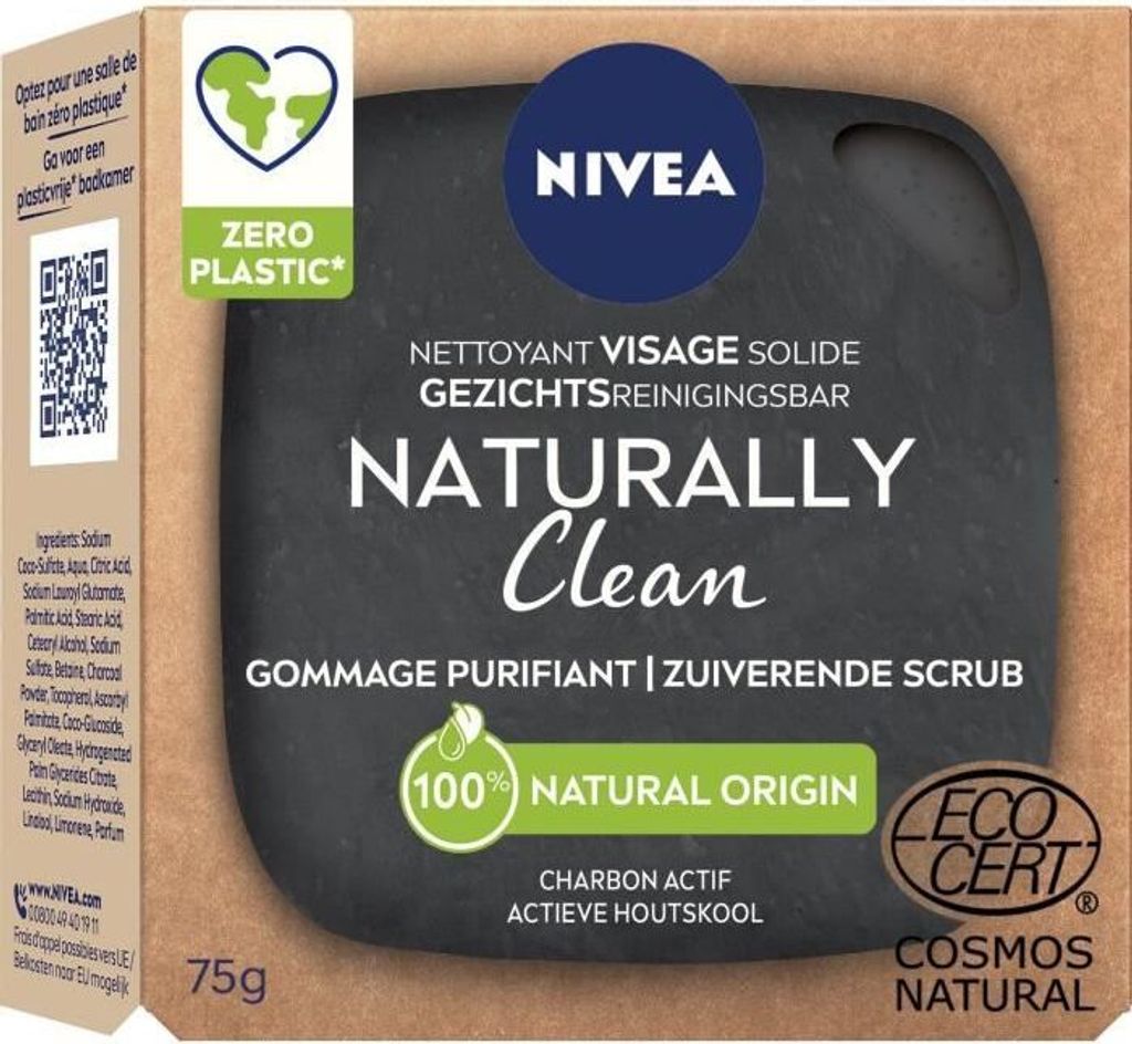 NIVEA Naturally Clean Pain Dermato Scrub Purificante - 75 g Immagine del prodotto 