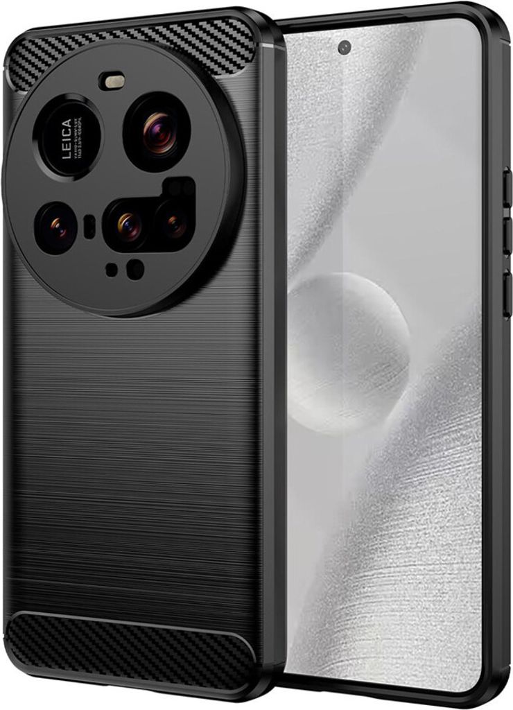 Carbon Shield TPU Hülle für Xiaomi 15 Ultra - Eleganter Schutz in Schwarz KP36967
