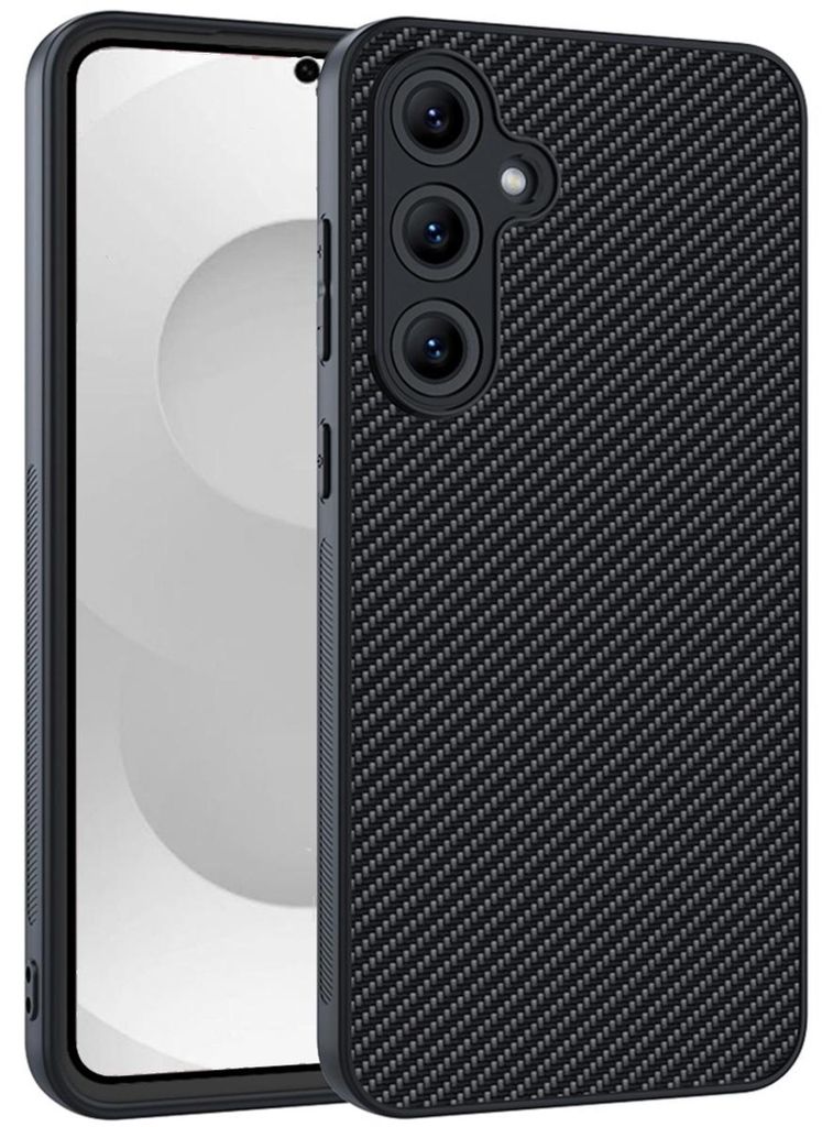 Handyhülle Carbonfaser Textur Druck Samsung Galaxy S26 Plus 5G TPU Schutz Case