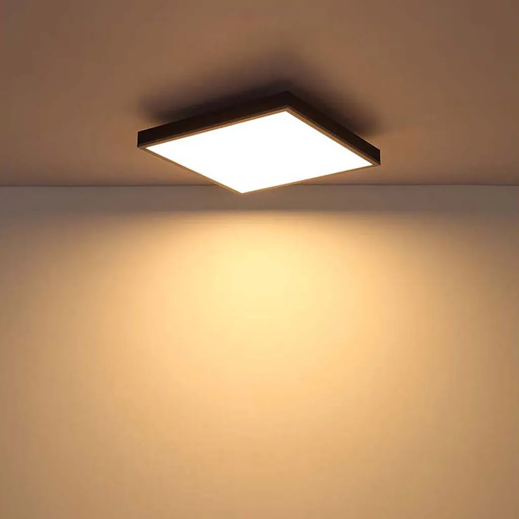 Plafonnier LED 45 cm gris opale avec diffuseur anti-éblouissement