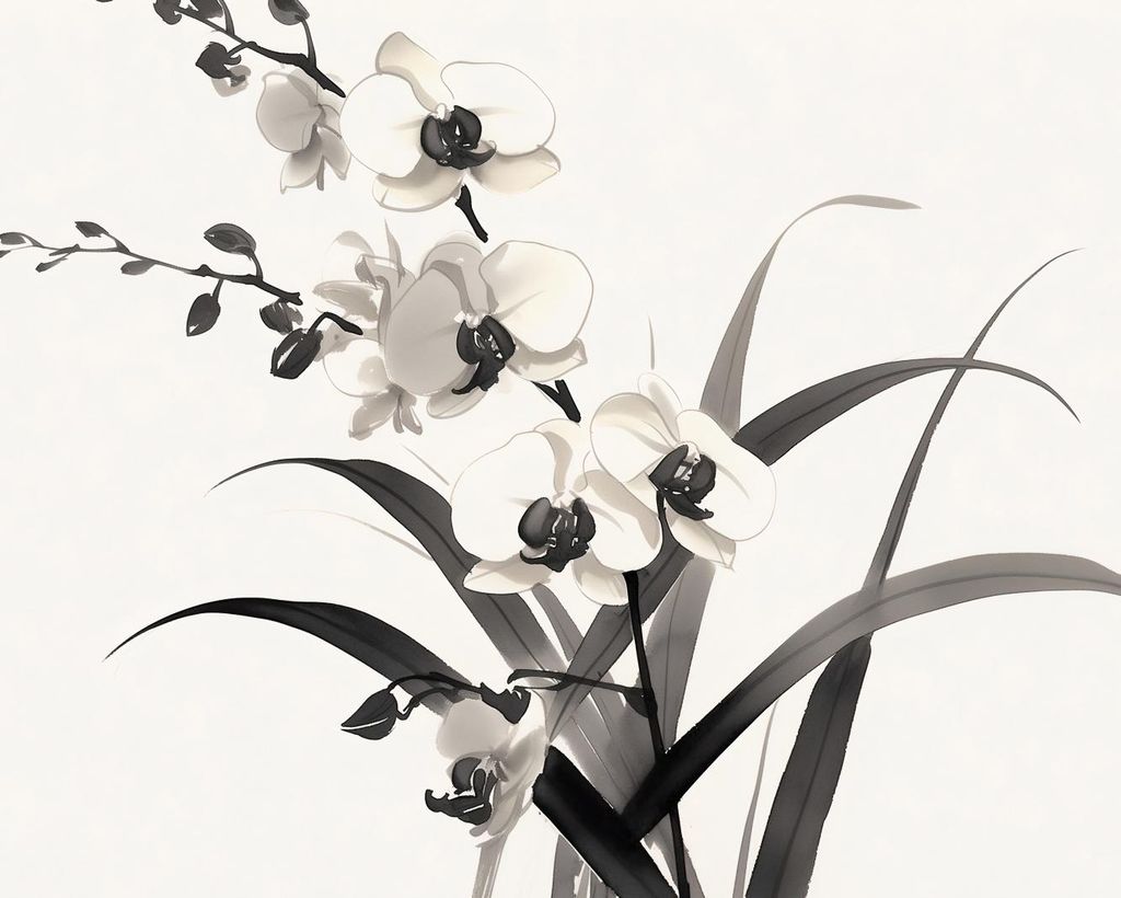 Plakat 50x40cm Orchidee