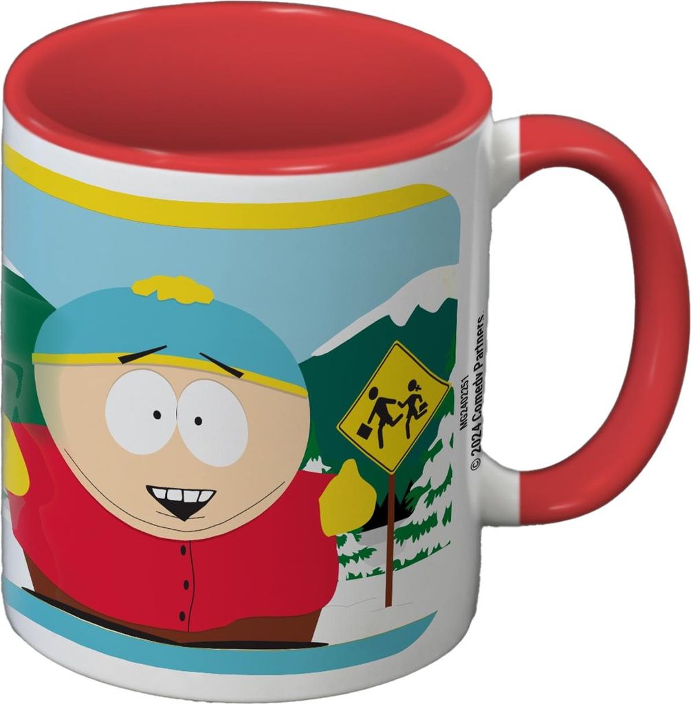 South Park - Kaffeebecher, Zweifarbig, Eric Cartman PM12314 (Einheitsgröße) (Himmelblau/Rot)