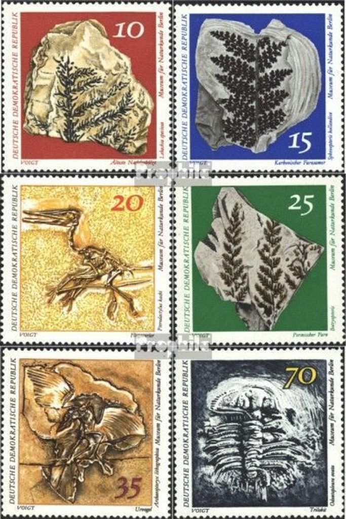 Briefmarken DDR 1973 Mi 1822-1827 (kompl.Ausgabe) gestempelt Museum für Naturkunde