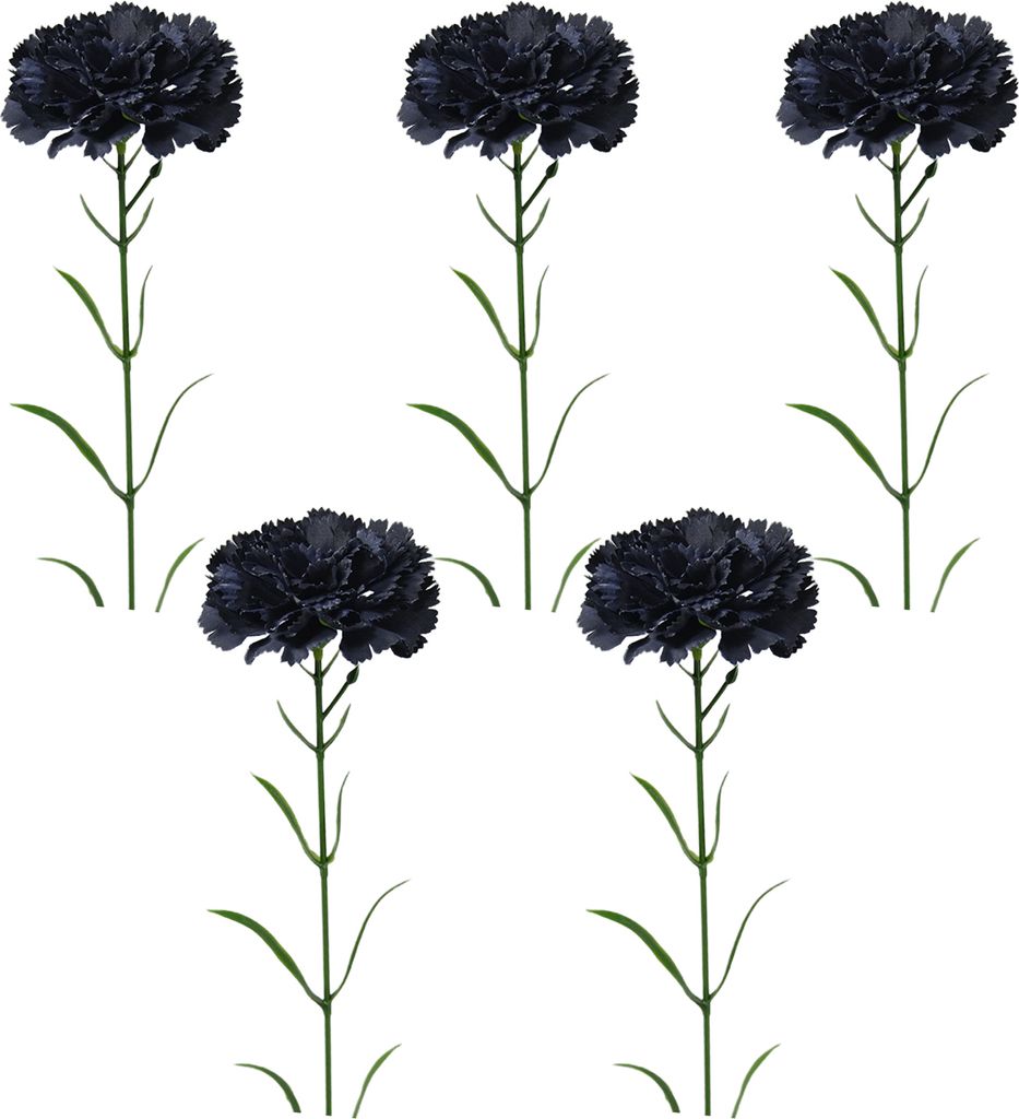 5 Stück Künstliche Nelken, realistische Kunstseidenblume, Hochzeit, Innenbereich, Zuhause, Büro, Tischdekoration, Kunstblumen-Dekoration, Mutter...