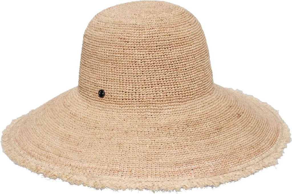 Chapeau de soleil en paille naturelle Loevenich pour femme chic