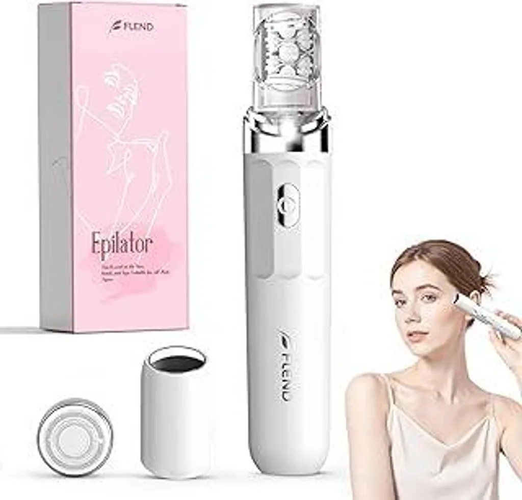 Mini Rasoio Viso Donna USB 2 in 1 Epilatore Sopracciglia LED Professionale