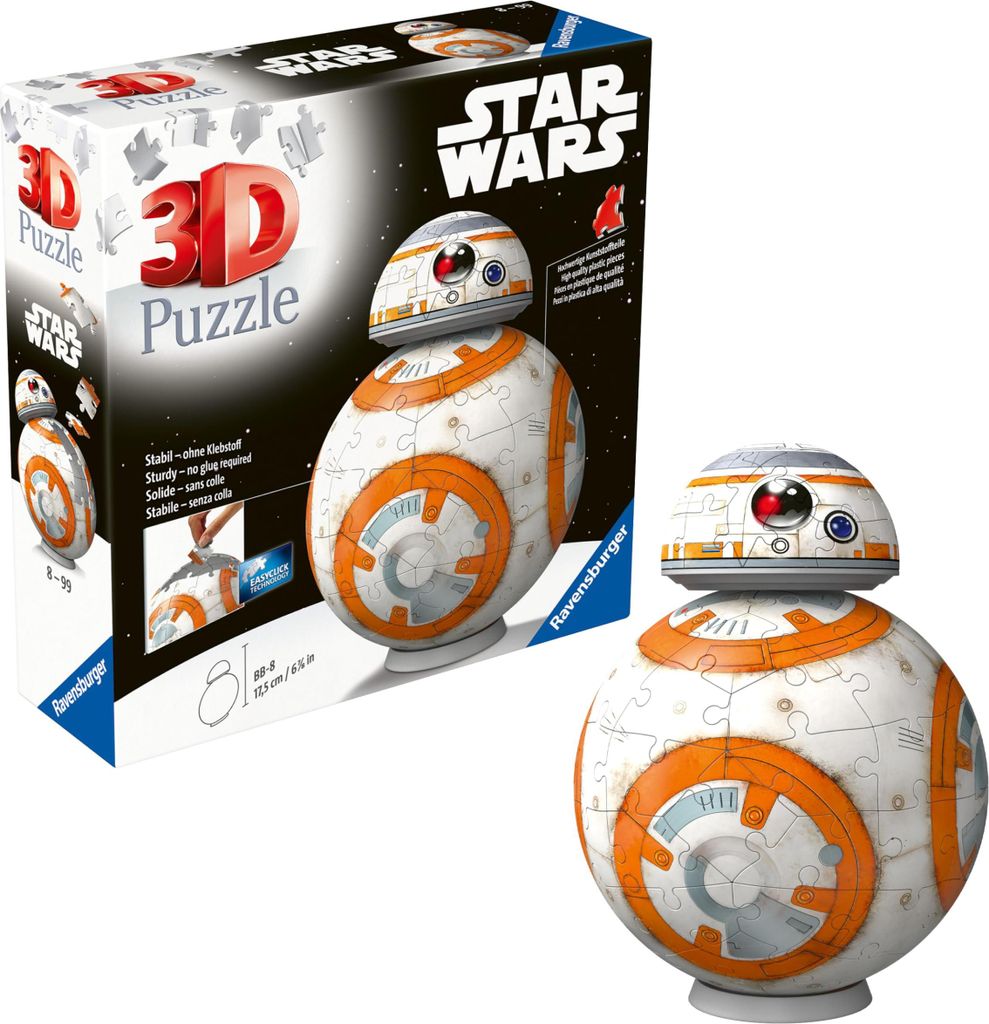 Ravensburger 11578 Puzzle Star Wars BB-8 3D 540 Teile