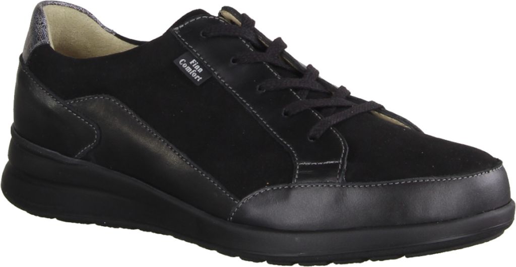 Finn Comfort Prato Schwarz/Platin, Damen, Finn Mellow, Leder, NEU - Passformübersicht Finn comfort Marken Finn Comfort FinnMellow, Schwarz, leder ...