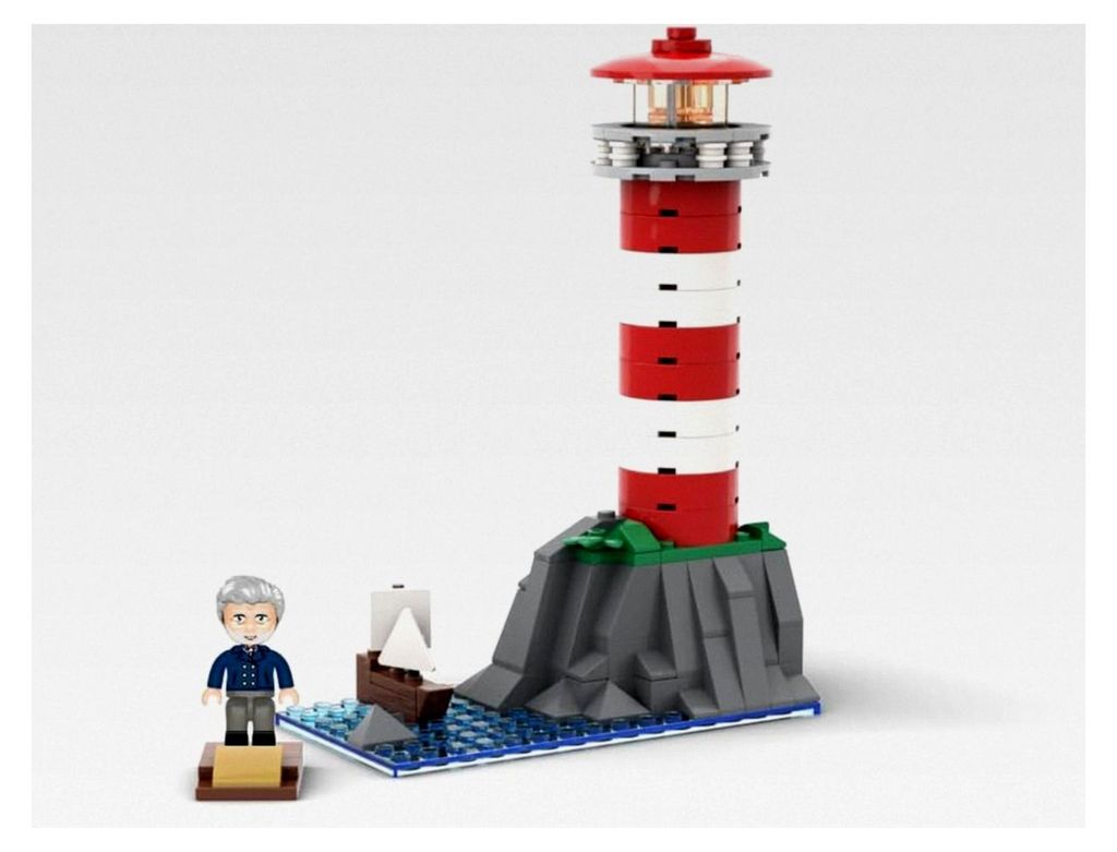 Großer Leuchtturm - Klemmbausteine Set Moin, maritim