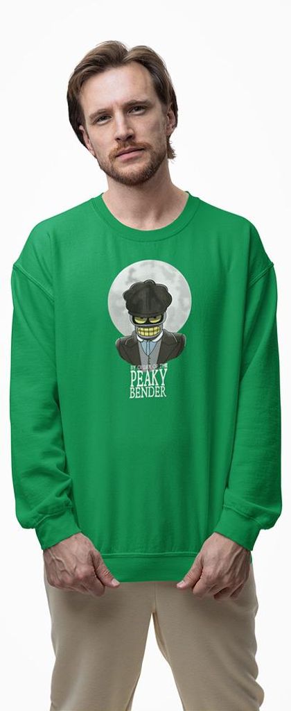D&B Design Uni Pullover SWMO00021 Bender Grün-Größe XL