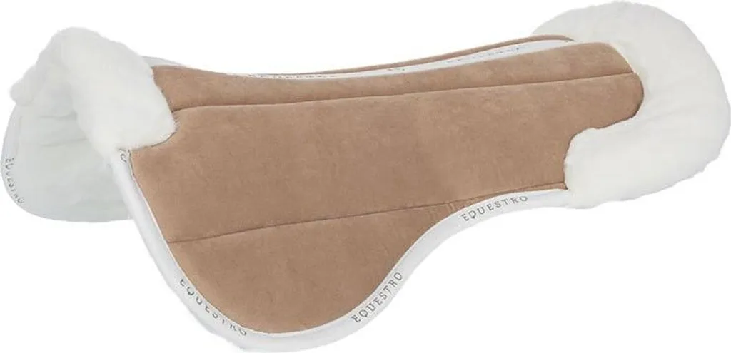 Amortisseur de dos respirant en laine Eco Wool Equestro Louvre Beige