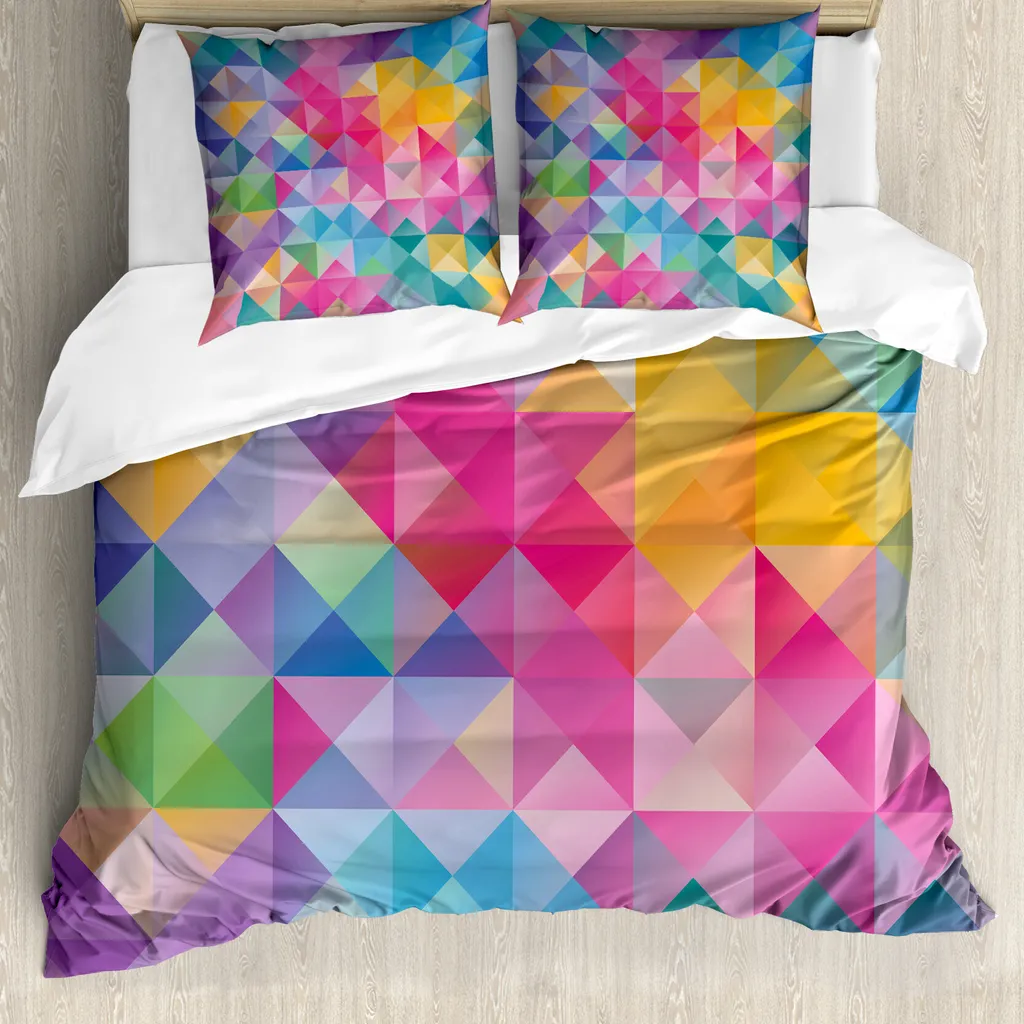 Set Letto ABAKUHAUS Geometrico 155x220 cm | Microfibra Anallergica