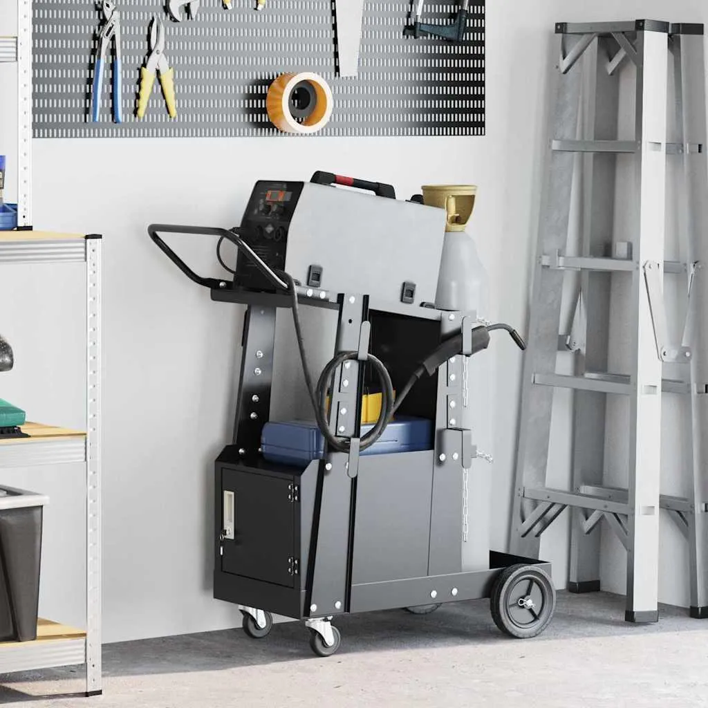 Best Möbel Carrello Saldatura Acciaio 90x46x96cm | Carrello a Mano