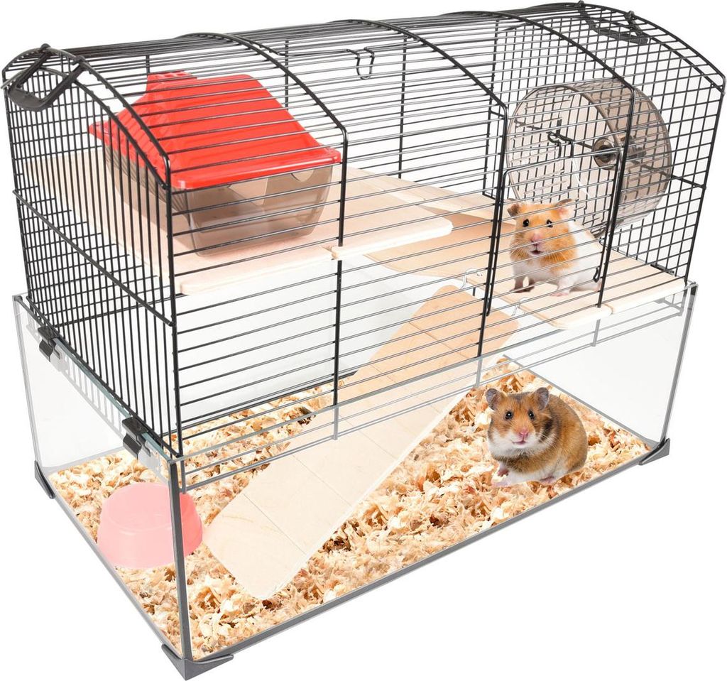Flamingo Hamsterkäfig Vitru schwarz 1