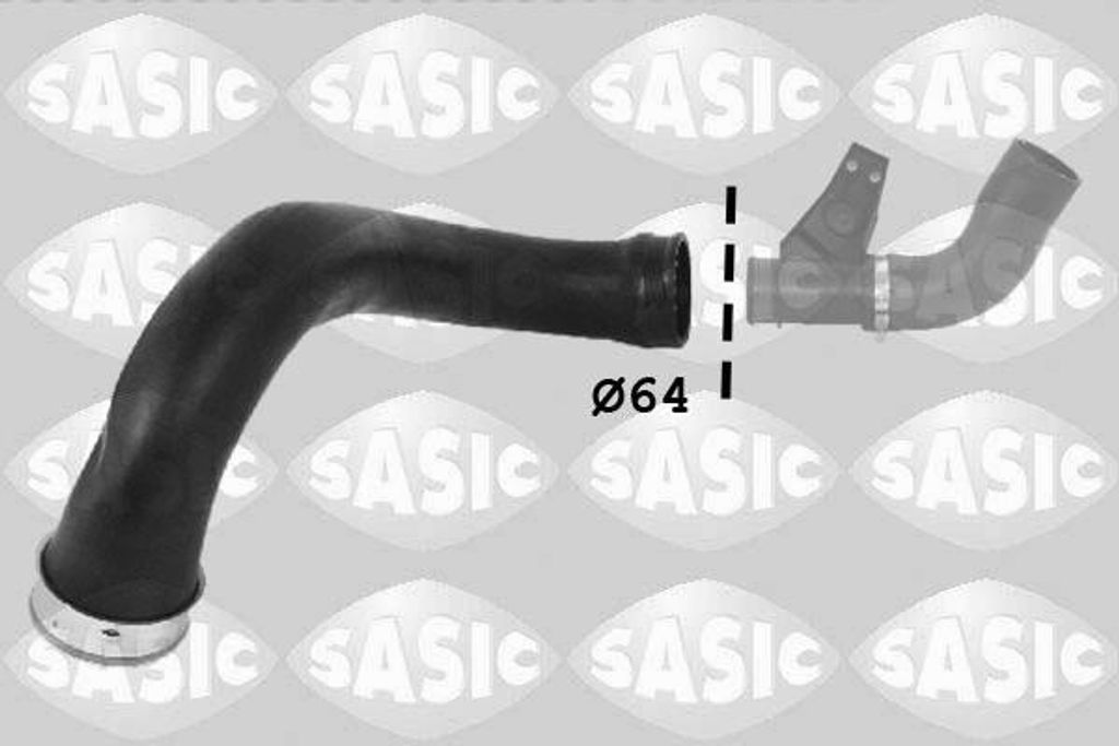 SASIC 3356047 Turbo Ladeluftschlauch passend für MERCEDES-BENZ SPRINTER 3-t Kasten (903) SPRINTER 3-t Bus (903) SPRINTER 2-t Kasten (901, 902)