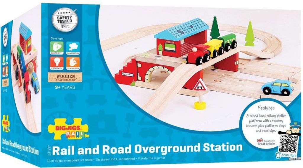 BigJigs Overground Station – Perfektes Spielzeug für die Produktbild 