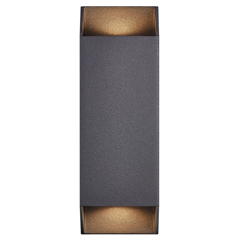 Nordlux, Wandleuchte Nico Square 22 Aluminium 70W IP54, Schwarz