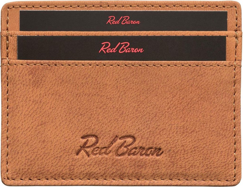 Red Baron Kreditkarten-Etui Leder Braun RB-CC-001-02