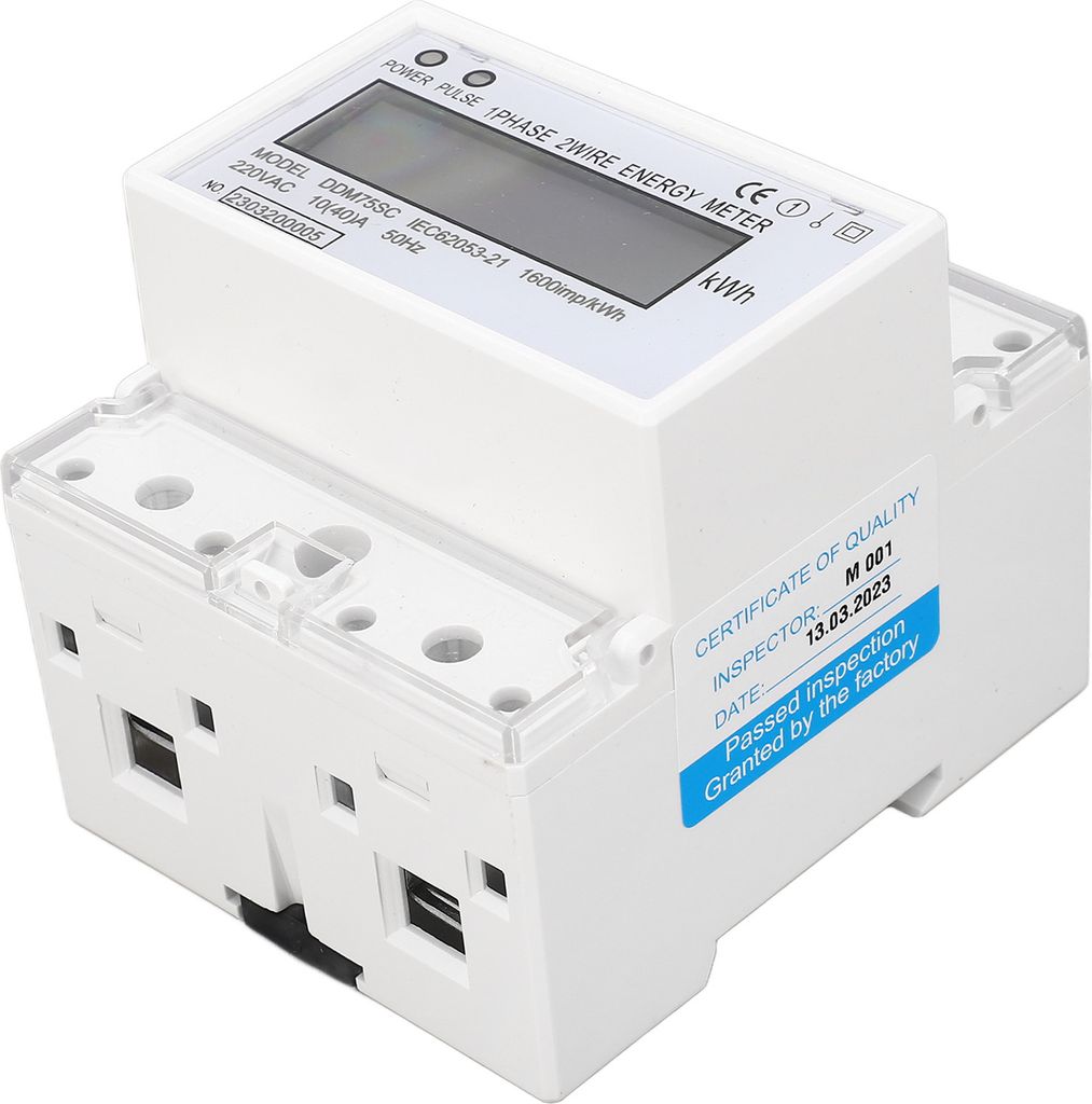 1 FASE CONTATORE CORRENTE DIN GUIDA Contatore Corrente Alternata