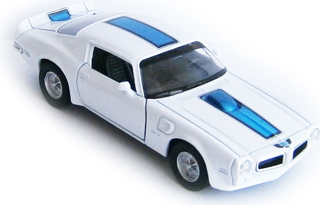 PONTIAC Firebird Trans Am 1972 Modellauto Metall Modell Auto Spielzeugauto 25 (Weiss)