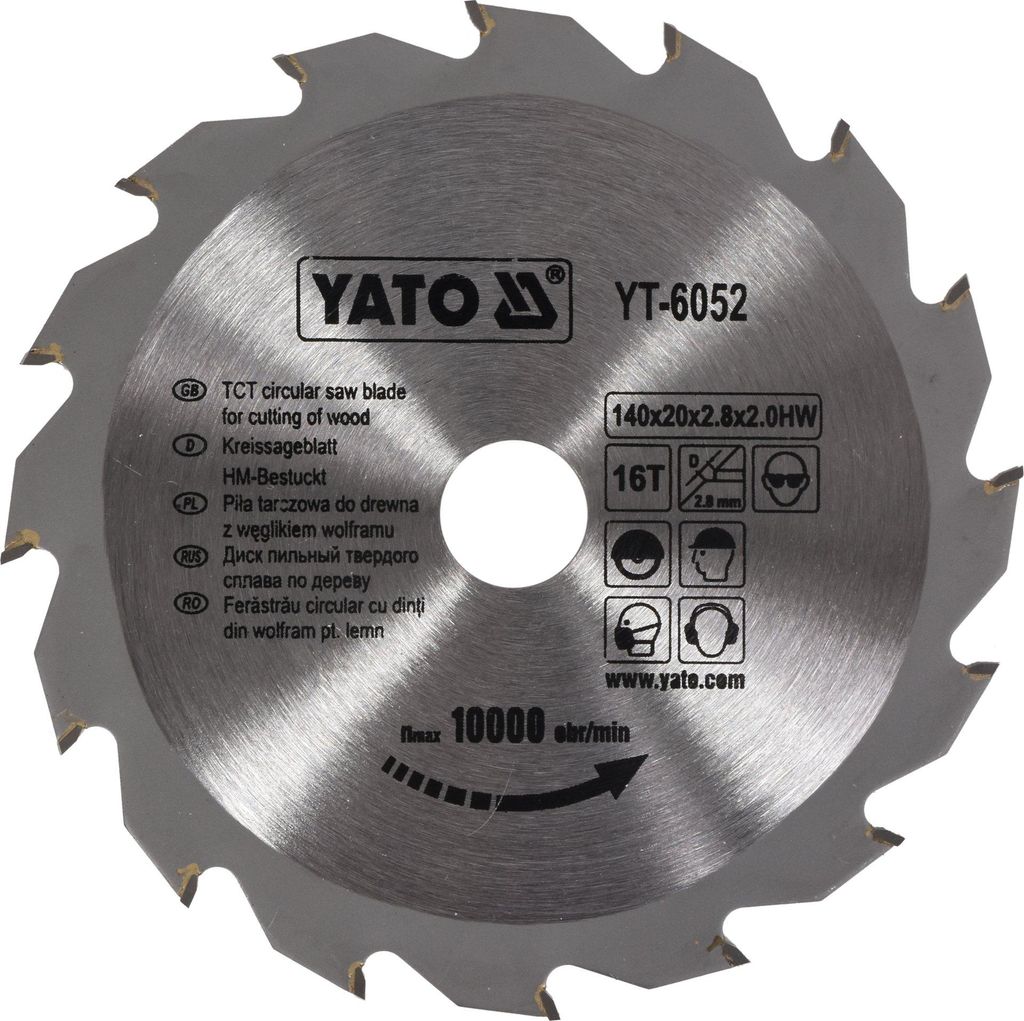 YATO Trennscheibe Winkelschleifer YT-6052 2mm 140mm 20mm Blisterpack
