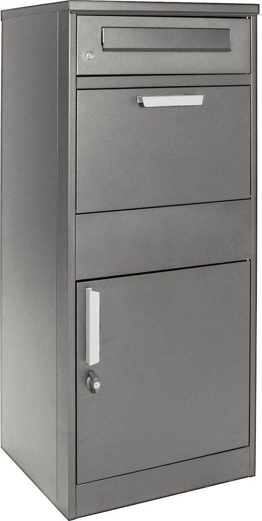 Balíkový box Wiltec šedý 500 x 370 x 1120 mm, domácí Obrázek produktu 