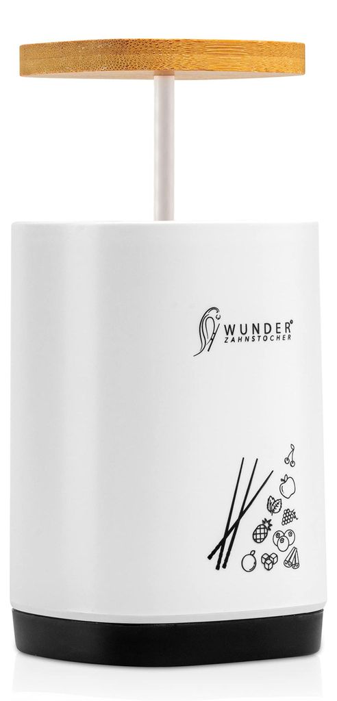 Zahnstocherspender von Wunder Zahnstocher - Spender mit easy-lift Funktion - Zahnstocherhalter