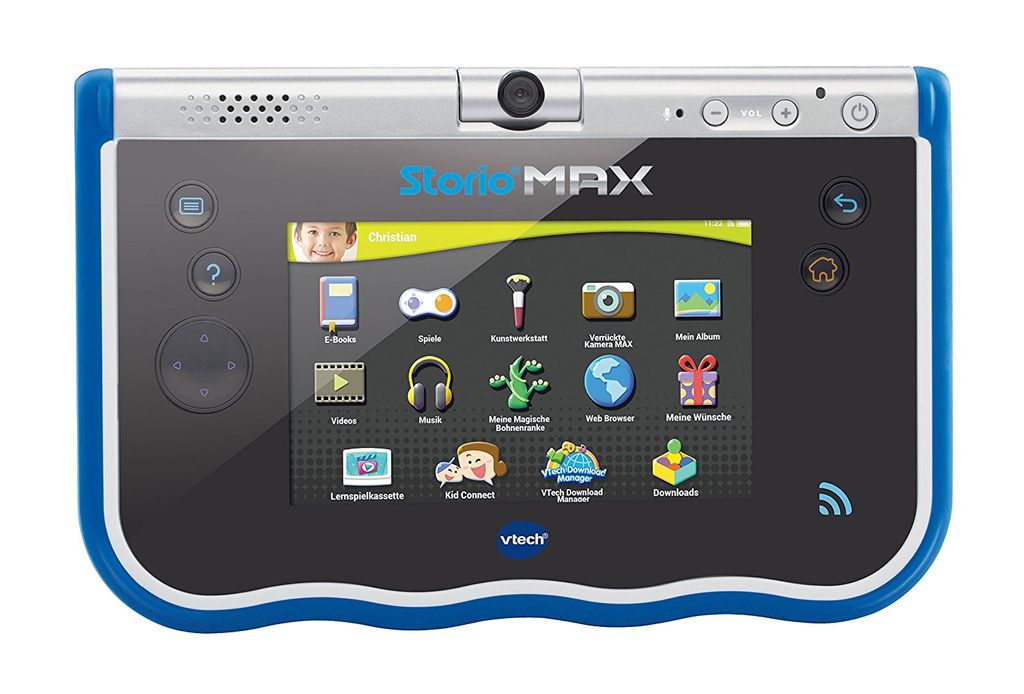 VTech Storio Max, Mini-Tablet, Tablet, Android, Blau, Lithium Polymer (LiPo), 800 x 480 Pixel