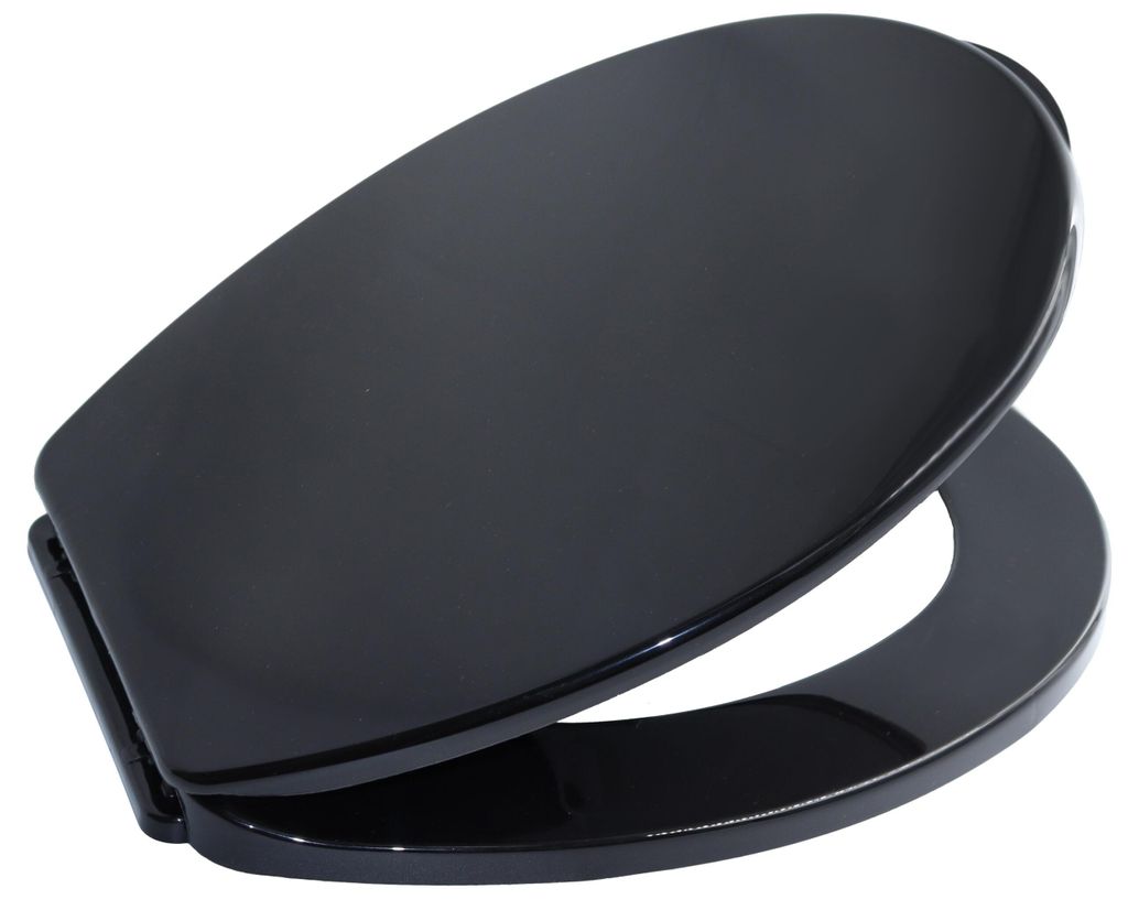 Toilettensitz 44,5 x 36 cm schwarz Produktbild 