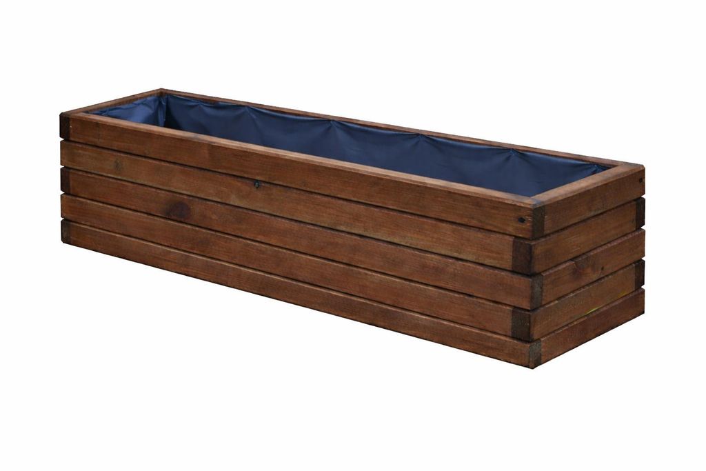 Fioriera in legno da 100 cm – Fioriera per balcone e Immagine del prodotto 