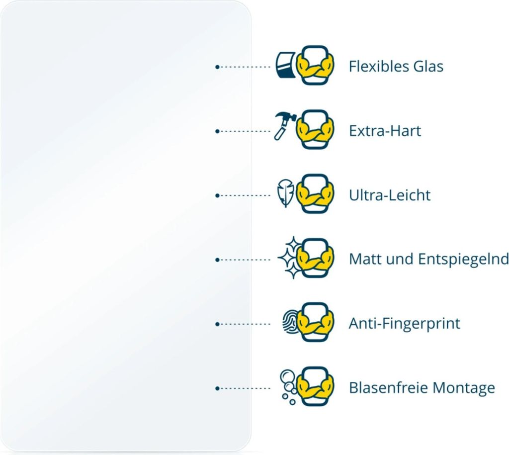 BROTECT Entspiegelungs Schutzglas für ASUS Vivobook 16X OLED M3604 Schutzfolie Panzer Folie Glas Display Schutz matt