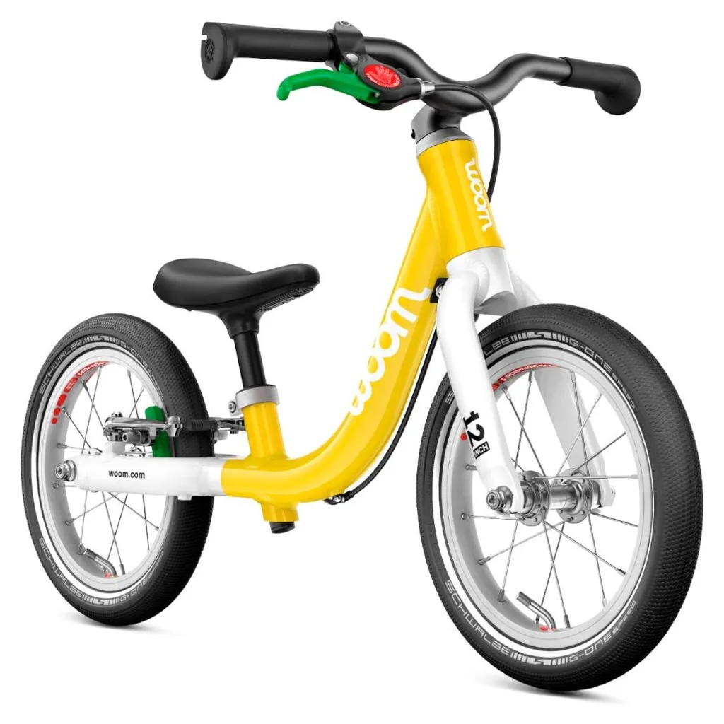 Draisienne Enfant 12 Pouces Jaune Woom Go 1 Idéal pour Premier Apprentissage - 2