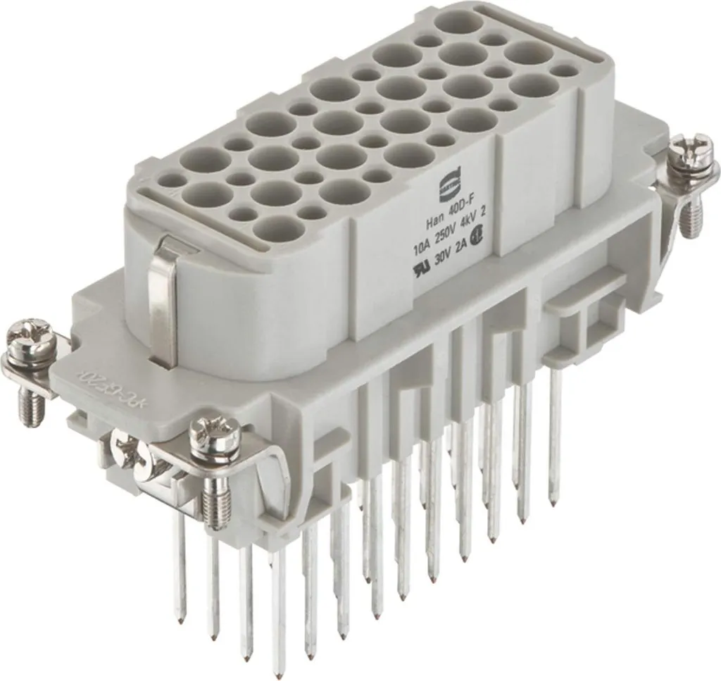 Insert Femelle Han 40D HARTING 40 Pôles Connexion Wrap 10A et Terre