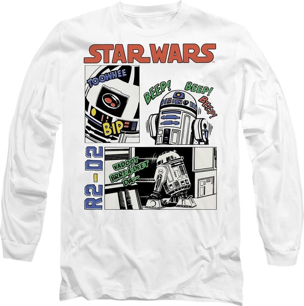 Star Wars - "Beep Boop" T-Shirt für Herren/Damen Uni TV14395 (L) (Weiß)