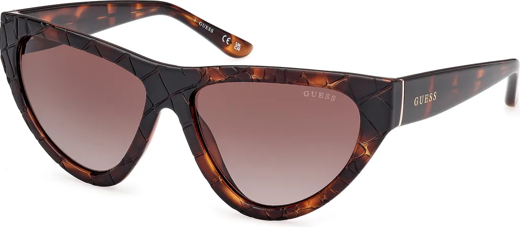 Lunettes de soleil Guess GU00151 52F Dark Havana pour femmes 57mm