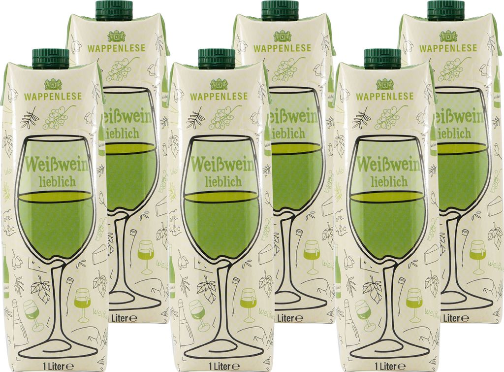 Wappenlese Weißwein -lieblich- (12 x 1,0L)
