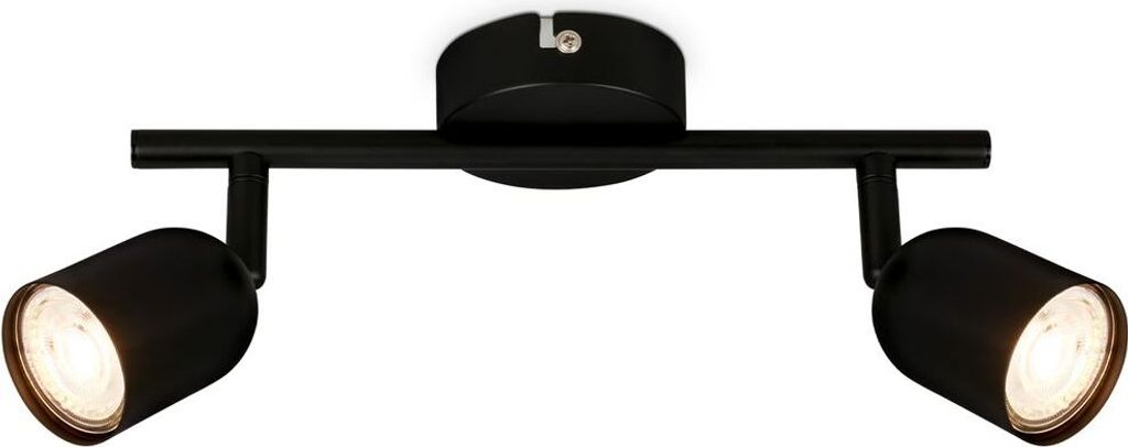 Spotleuchte Deckenleuchte Deckenstrahler Wandleuchte GU10 Schwenkbar Schwarz