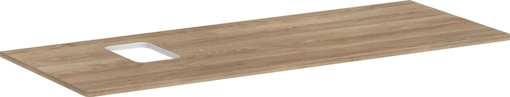 hansgrohe Xelu Q Konsole mit Ausschnitt links, 1360x550, für Aufsatzwaschtisch, mit Hahnloch, 54123230