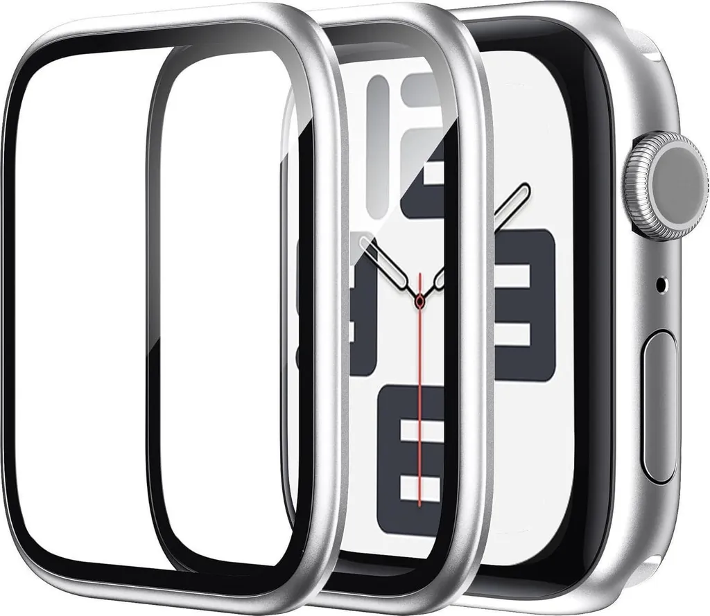 Protection Cadran Apple Watch 44mm Argent pour Sport et Usage Quotidien