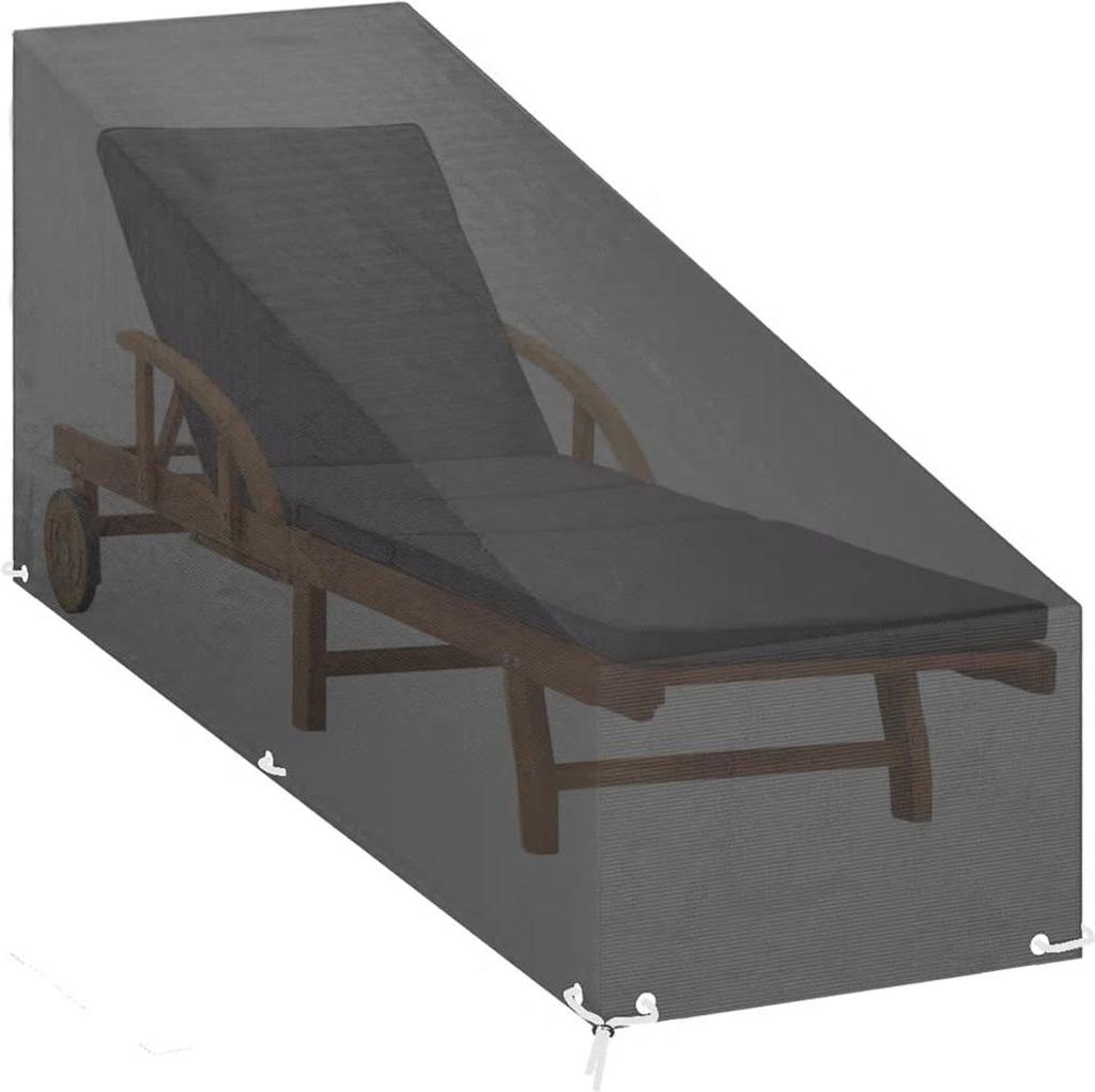 vidaXL Obal na lehátko 12 očiek 200x65x35/60 cm polyetylén Obrázok produktu 