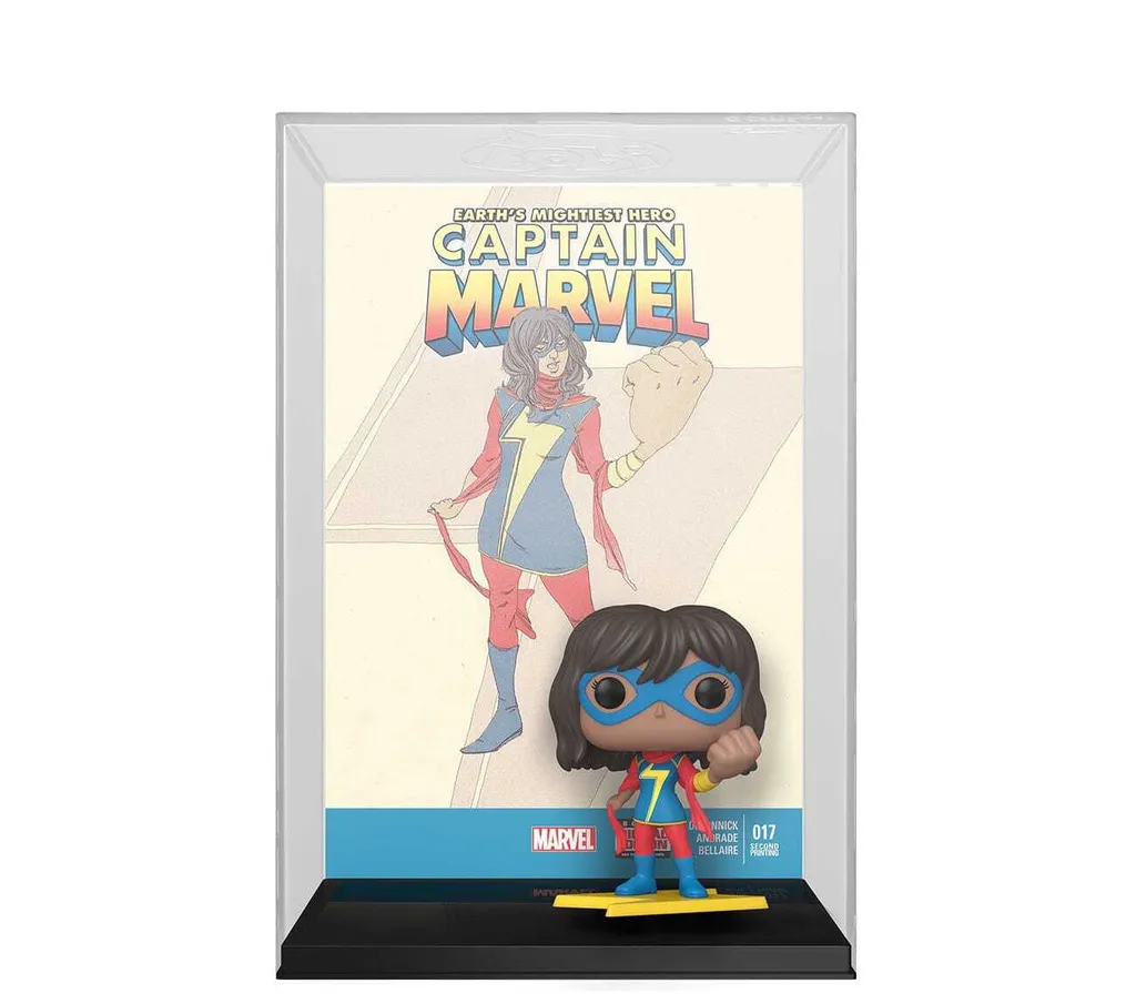 Déco Geek Marvel - Figurine Captain Marvel 17 Funko Pop avec Protection