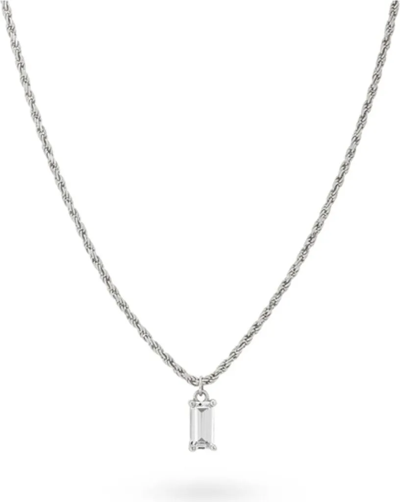 Collier Pendentif Argenté pour Femme Style Minimaliste Modèle 32422S